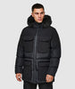 Alessandro Zavetti Marchetti Puffer Parka Jacket JET BLACK