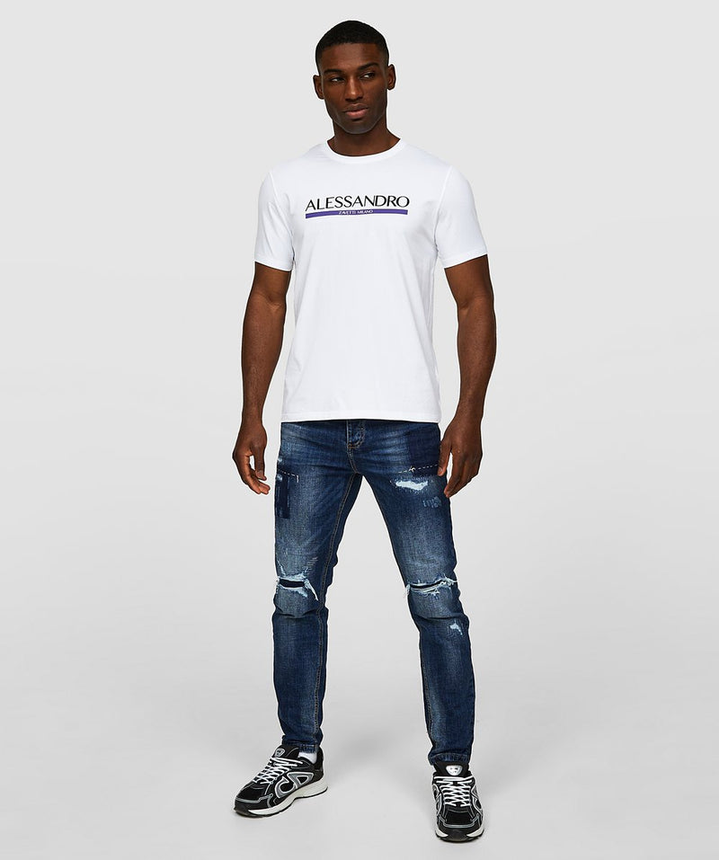 Alessandro Zavetti Pastini Loose Carrot Fit Denim Jean