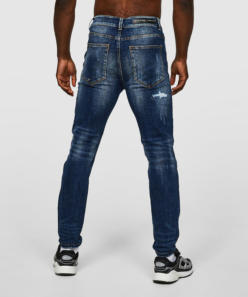 Alessandro Zavetti Pastini Loose Carrot Fit Denim Jean