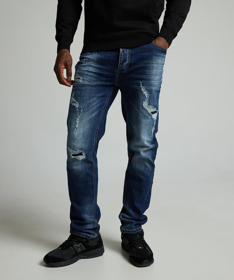 Alessandro Zavetti Remergio Mid Wash Loose Denim Jean