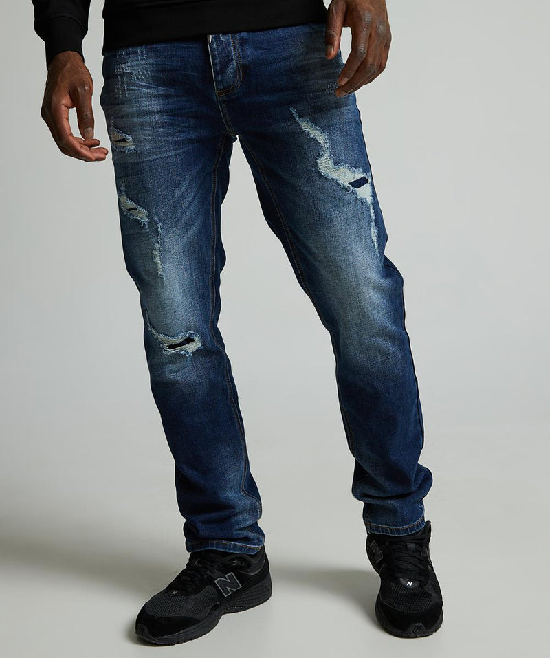 Alessandro Zavetti Remergio Mid Wash Loose Denim Jean