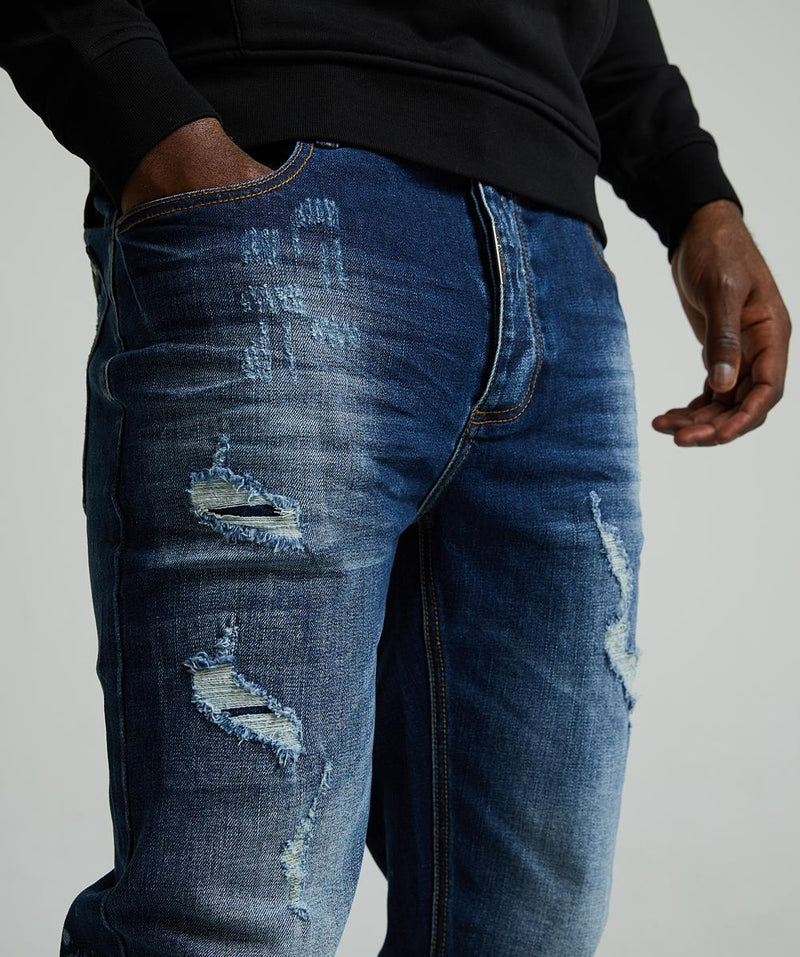 Alessandro Zavetti Remergio Mid Wash Loose Denim Jean