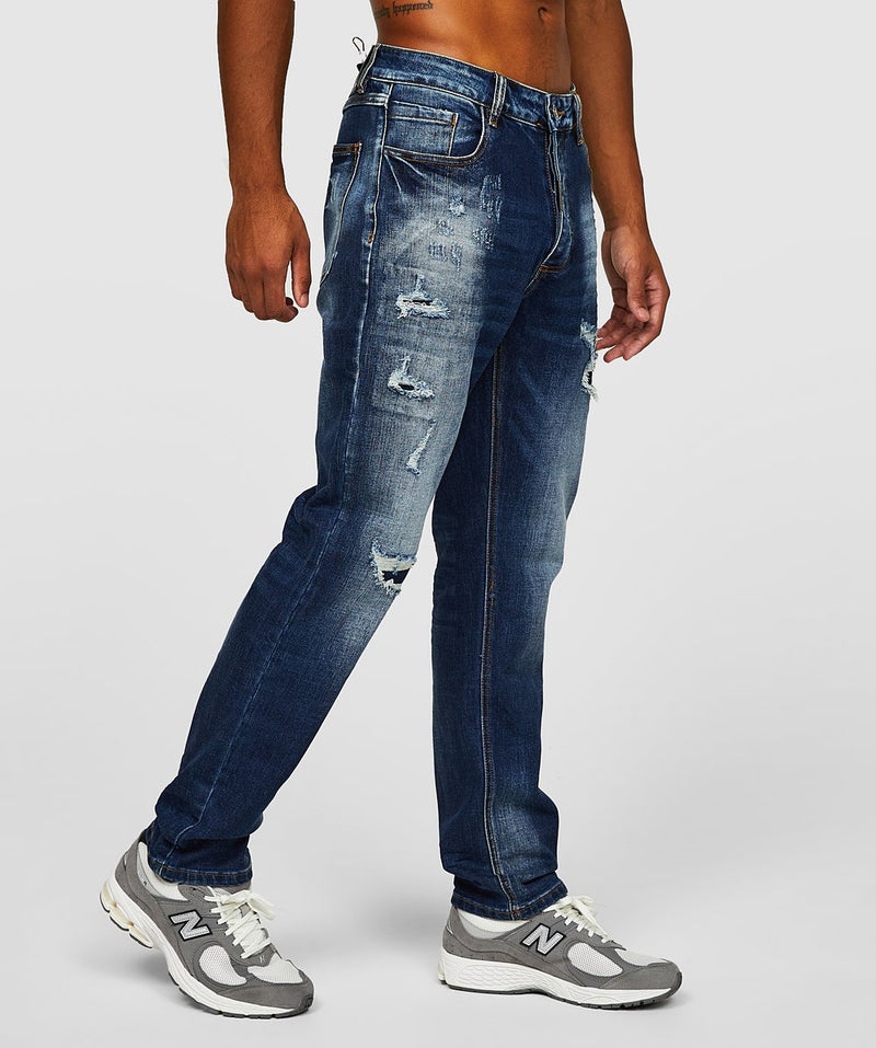 Alessandro Zavetti Remergio Mid Wash Loose Denim Jean