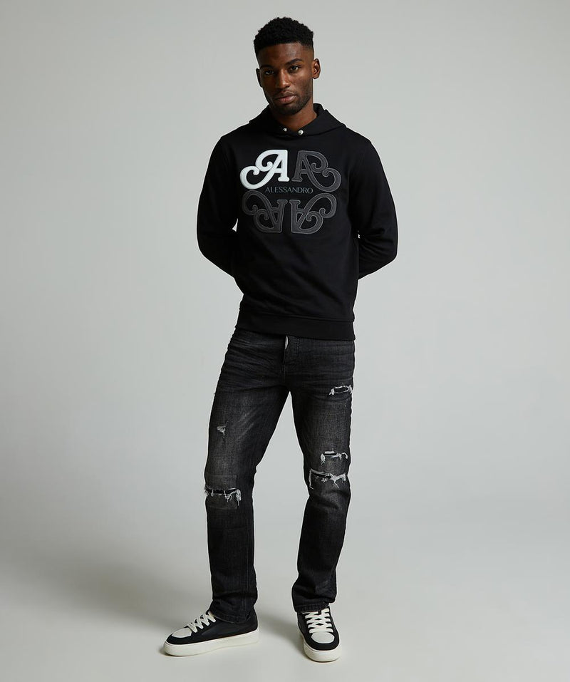 Alessandro Zavetti Pacelli Loose Stacked Fit Denim Jean