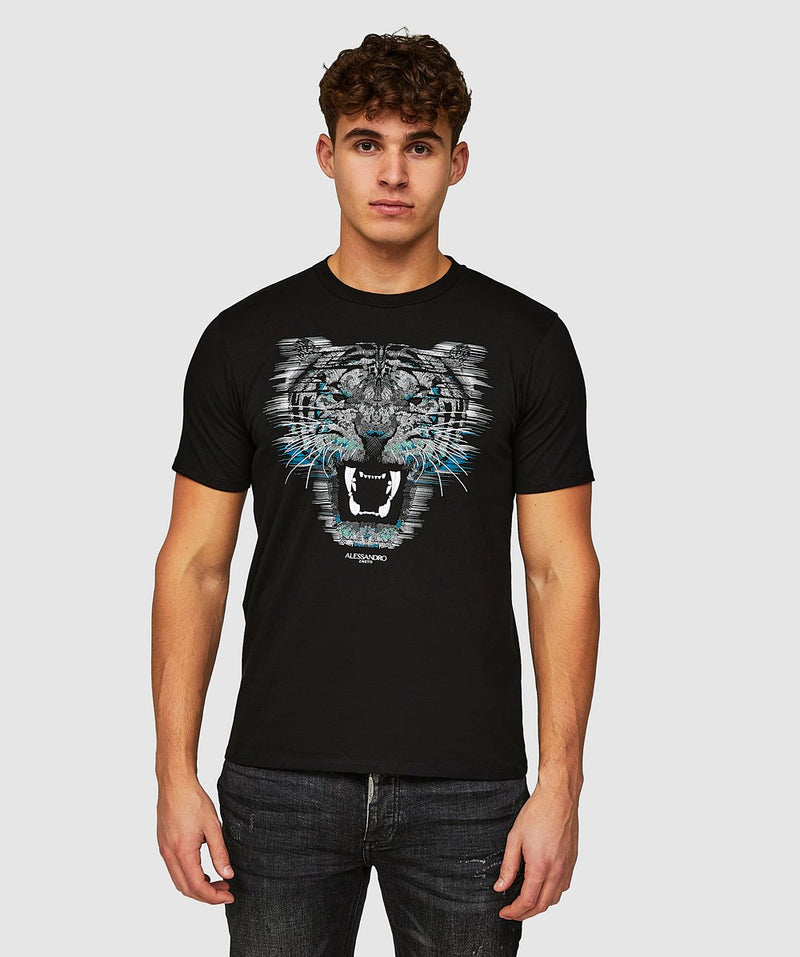 Alessandro Zavetti Growler Dot T-Shirt Jet black