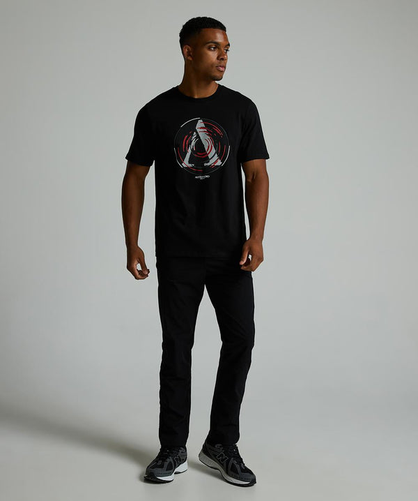 Alessandro Zavetti Centro T-Shirt JET BLACK / WHITE / RED