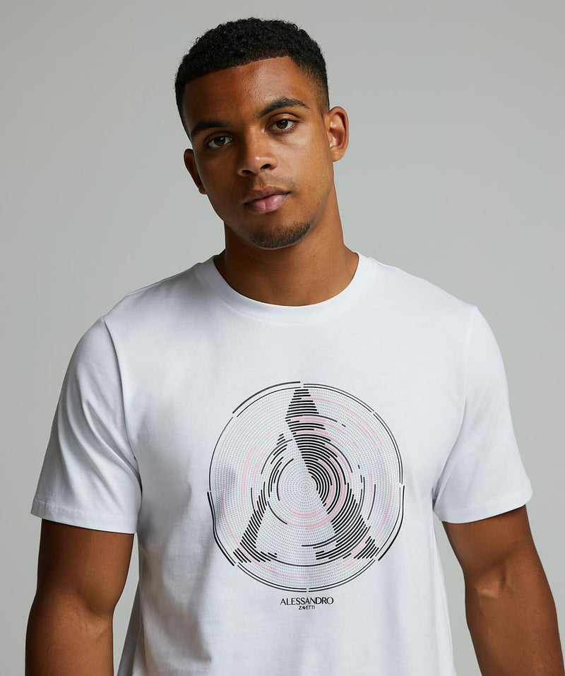 Alessandro Zavetti Centro T-Shirt OPTIC WHITE / PINK / BLACK