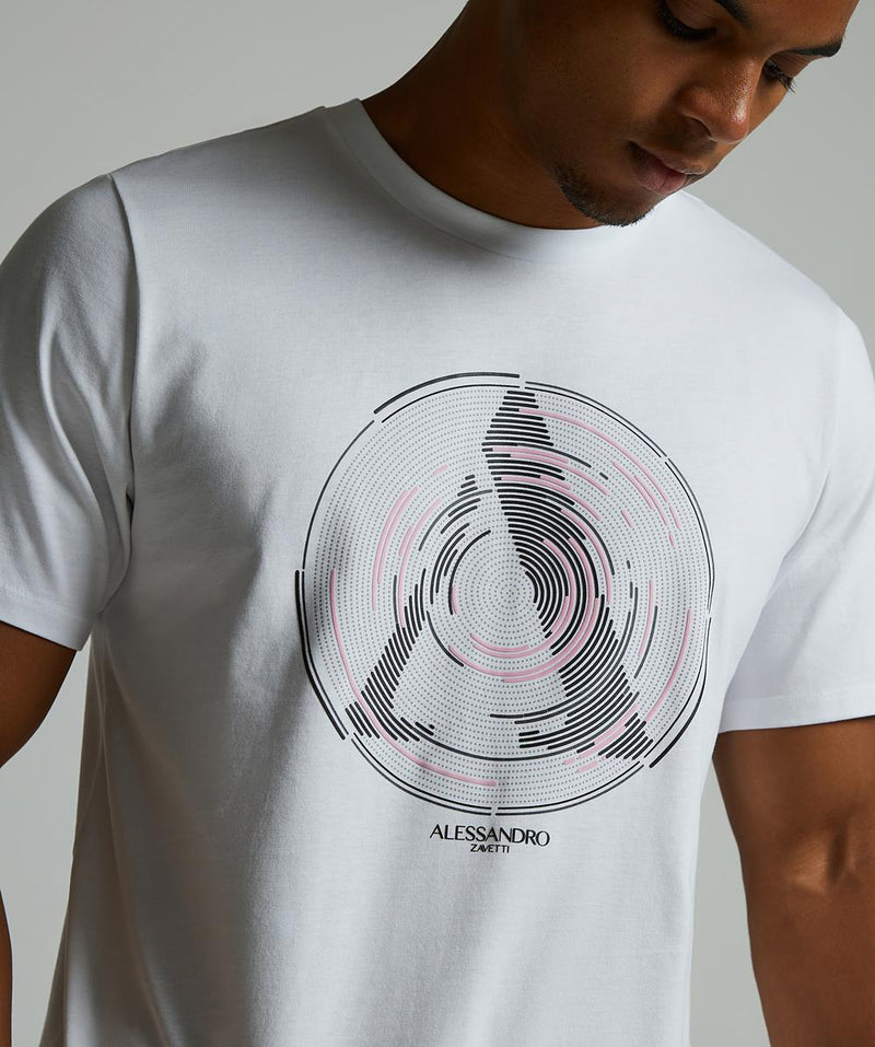 Alessandro Zavetti Centro T-Shirt OPTIC WHITE / PINK / BLACK
