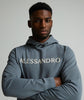 Alessandro Zavetti Meucci Overhead Hoodie SMOKE GREY
