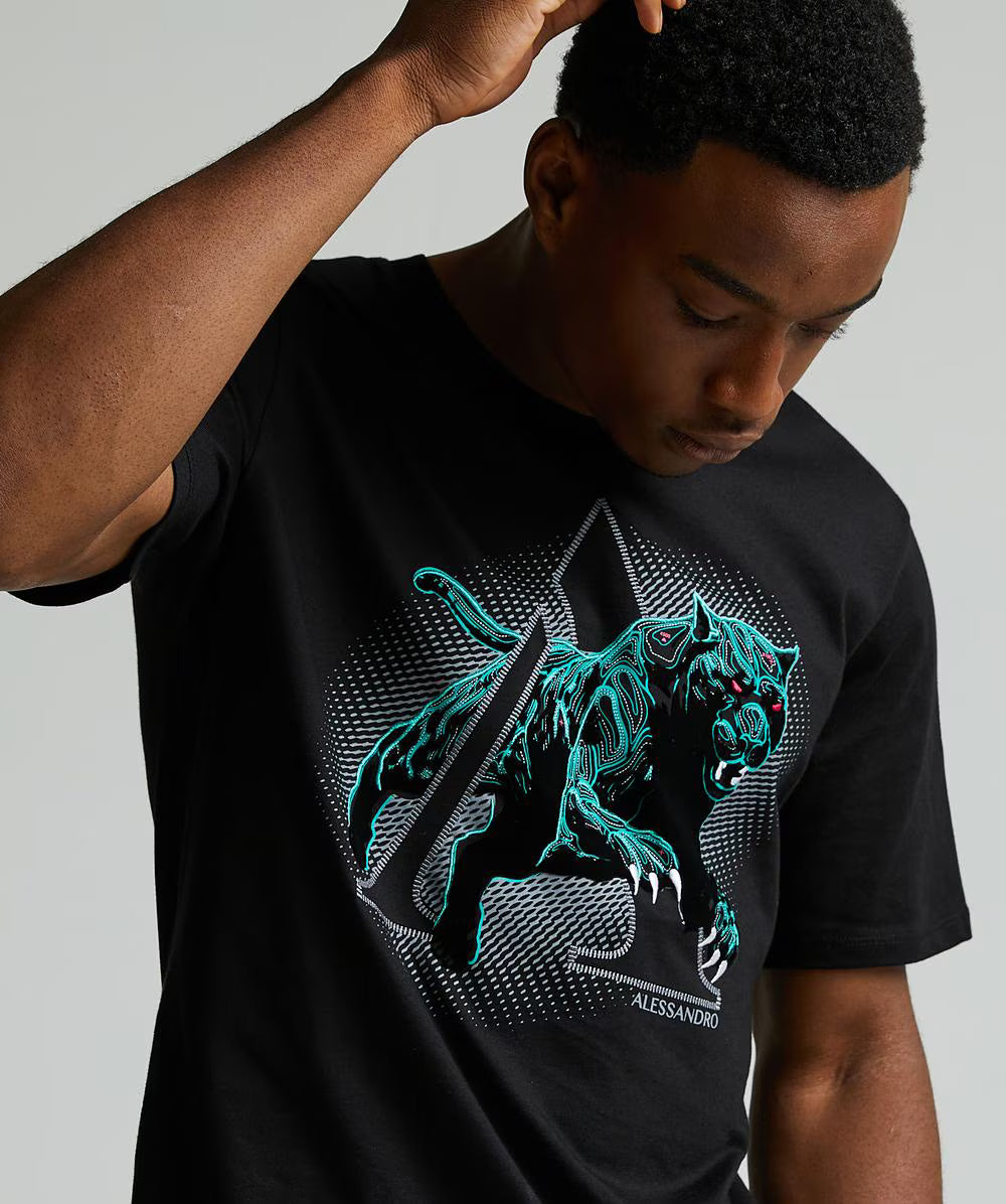 Alessandro Zavetti Sciopero 2.0 T-Shirt JET BLACK
