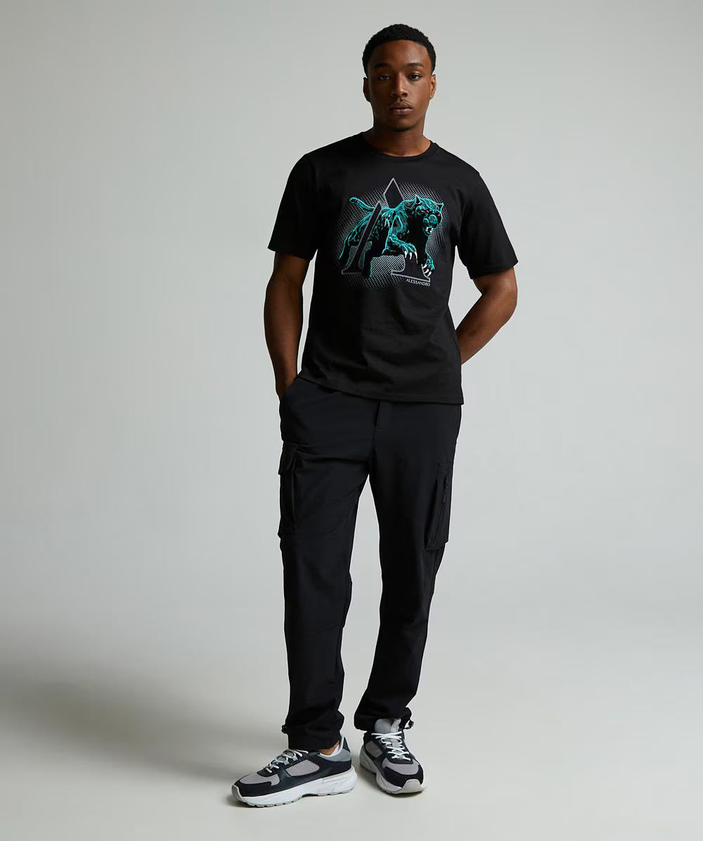 Alessandro Zavetti Sciopero 2.0 T-Shirt JET BLACK