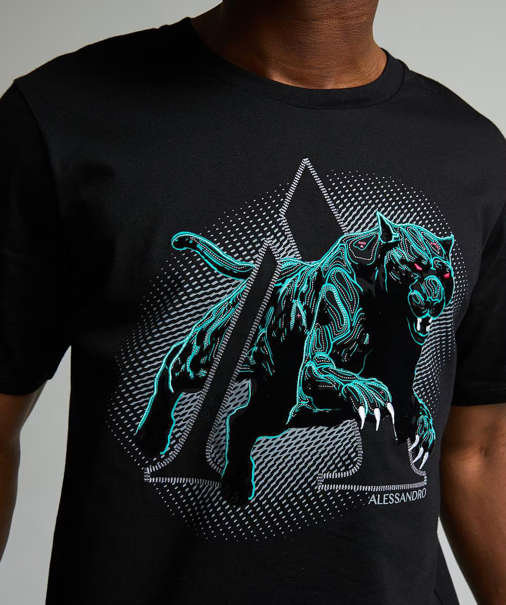 Alessandro Zavetti Sciopero 2.0 T-Shirt JET BLACK