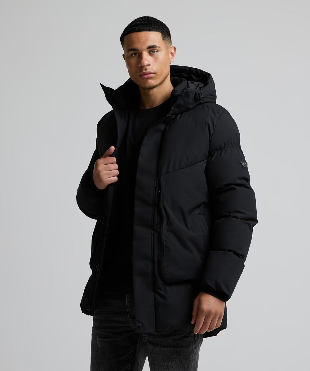 Alessandro Zavetti Formello Puffer Parka Jacket BLACK