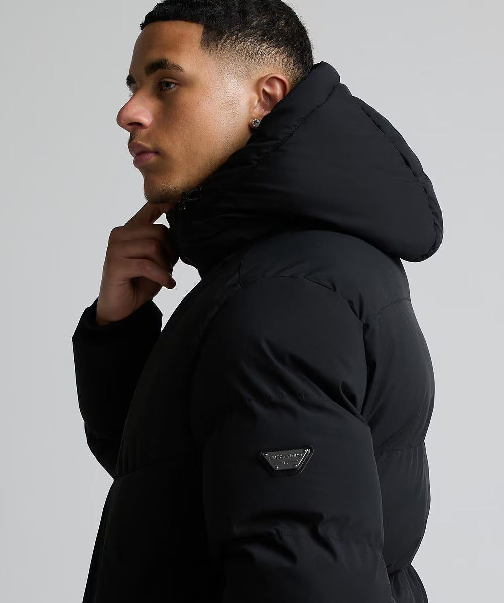 Alessandro Zavetti Formello Puffer Parka Jacket BLACK