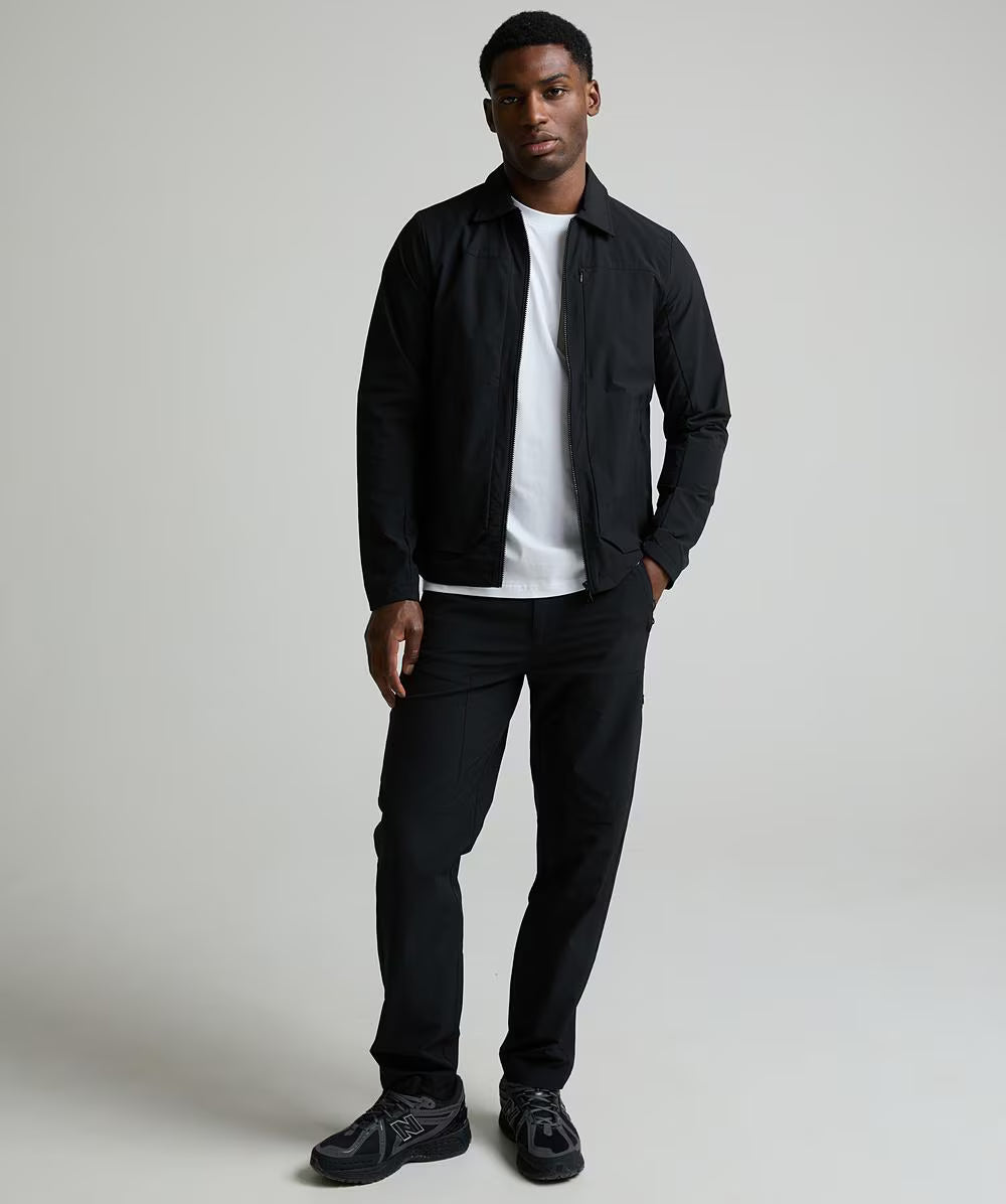 Alessandro Zavetti Rossano Woven Overshirt  JET BLACK