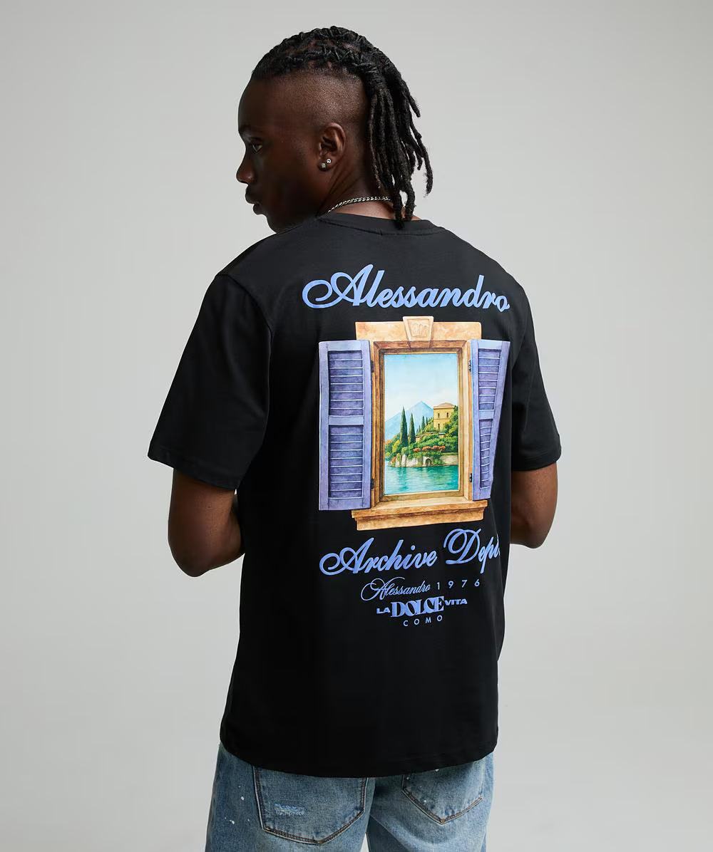Alessandro Zavetti Ventana T-Shirt BLACK