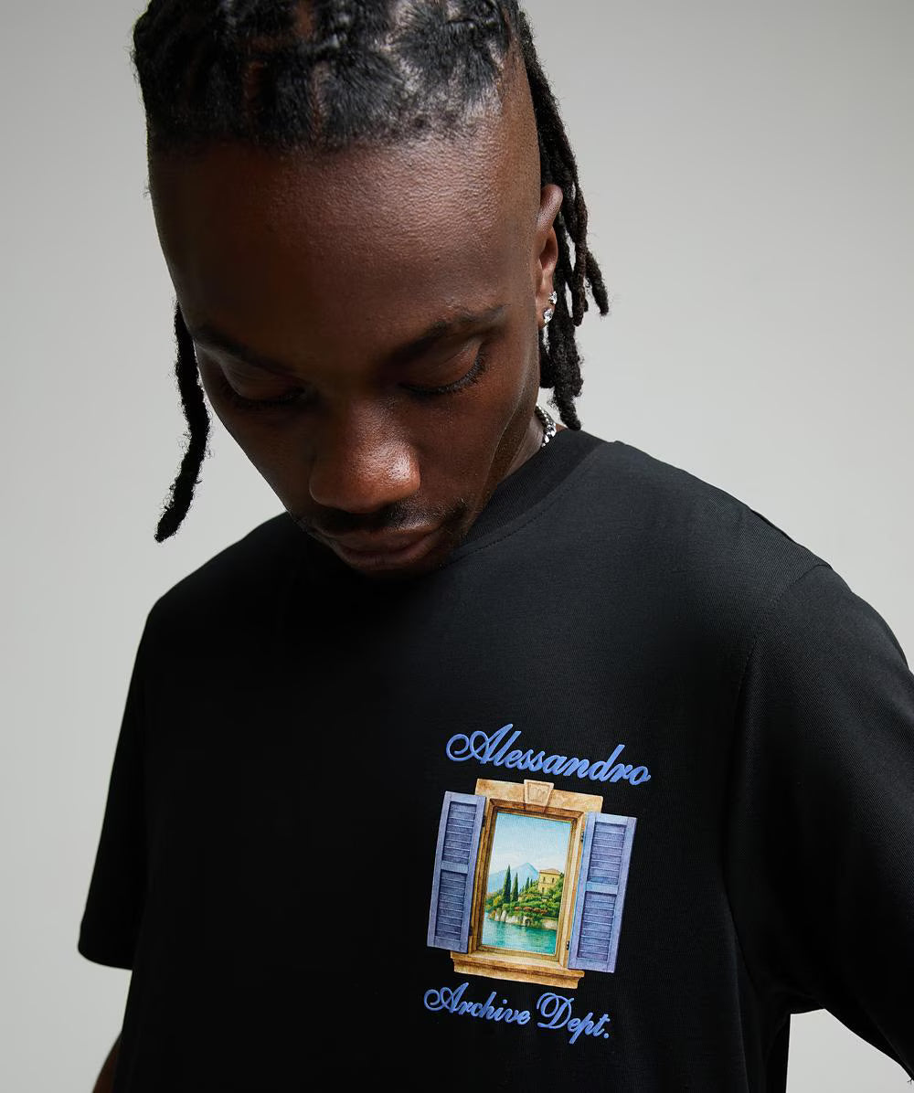 Alessandro Zavetti Ventana T-Shirt BLACK