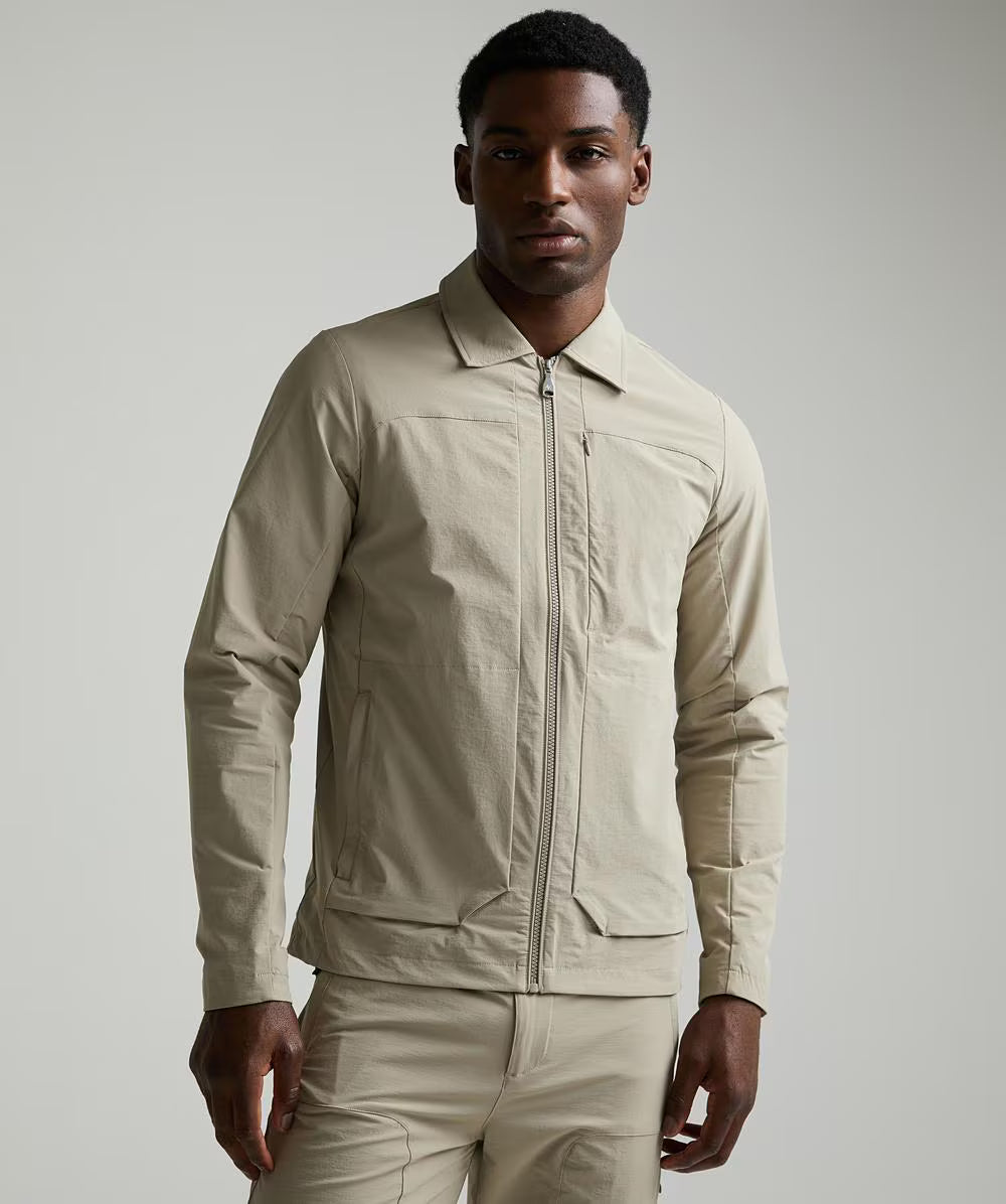 Alessandro Zavetti Rossano Woven Overshirt SILVERSCAPE Beige