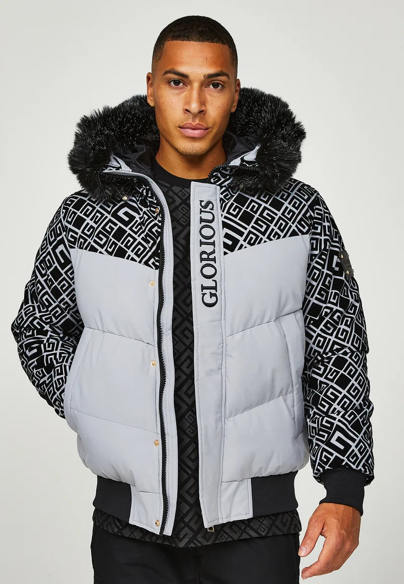 Glorious Gangsta LAVIN SHORT PUFFER JACKET Winter - Grey