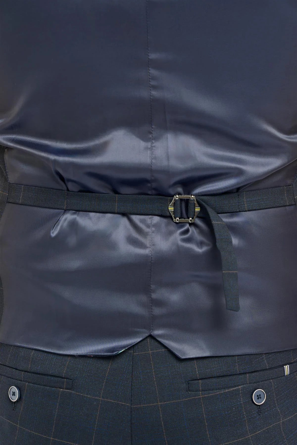 House of Cavani Torino Navy Double Breasted Waistcoat