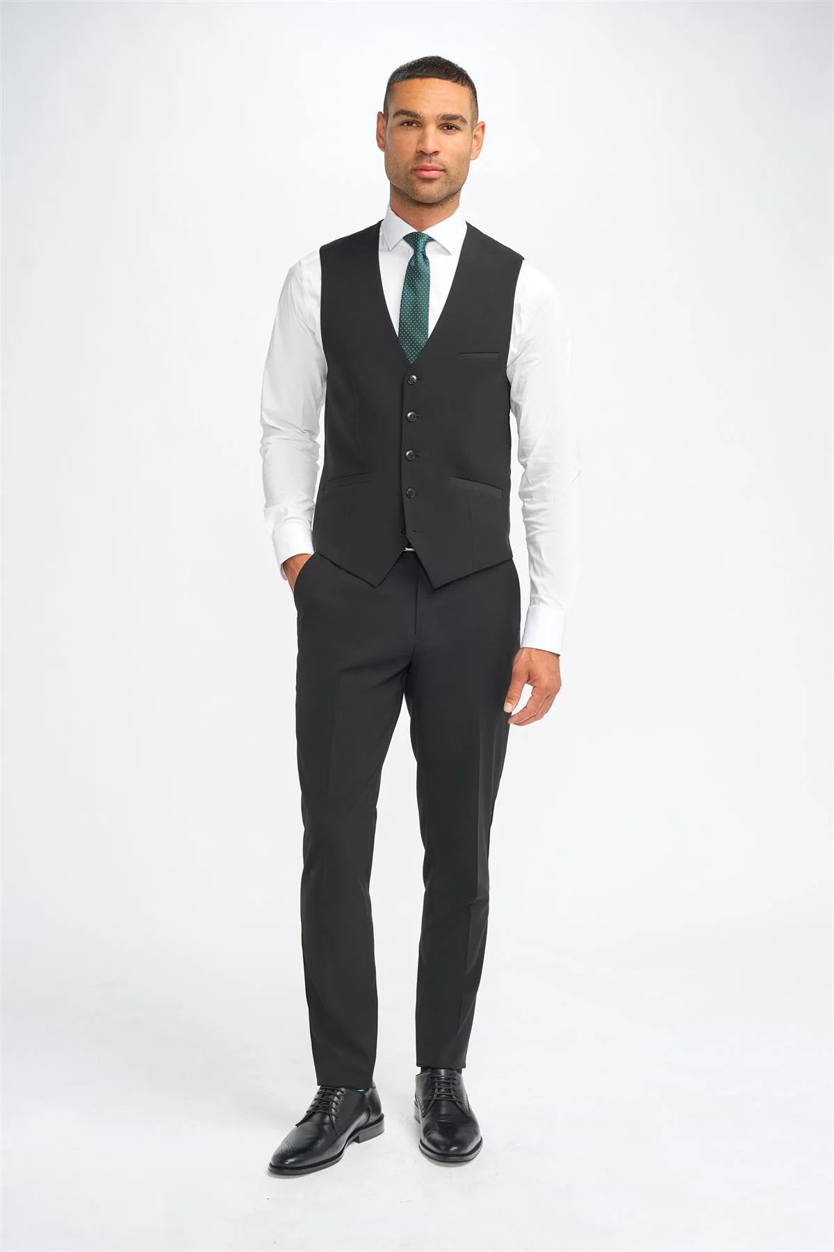 House Of Cavani Malibu smart-casual Waistcoat BLACK