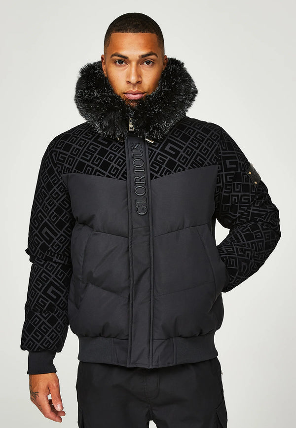 Glorious Gangsta LAVIN SHORT PUFFER JACKET Winter - Black