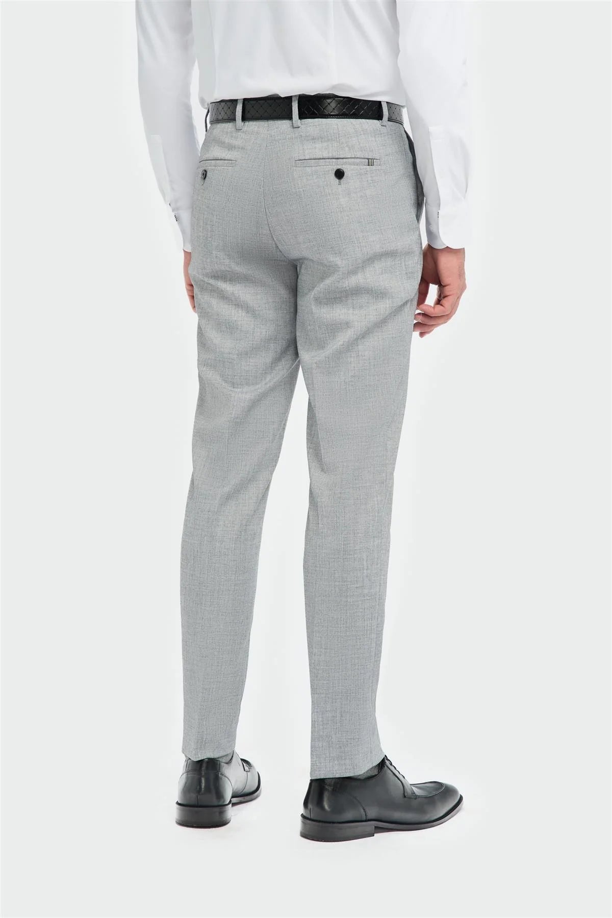 House Of Cavani Malibu tailored fit smart-casual Trouser GREY