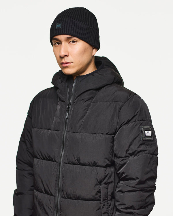 Weekend Offender Kettama Rib Knit Beanie BLACK
