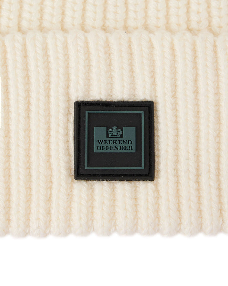 Weekend Offender Kettama Rib Knit Beanie Ivory