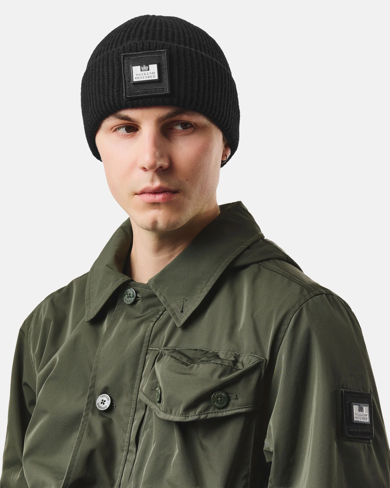 Weekend Offender Palmyra Rib Beanie - BLACK
