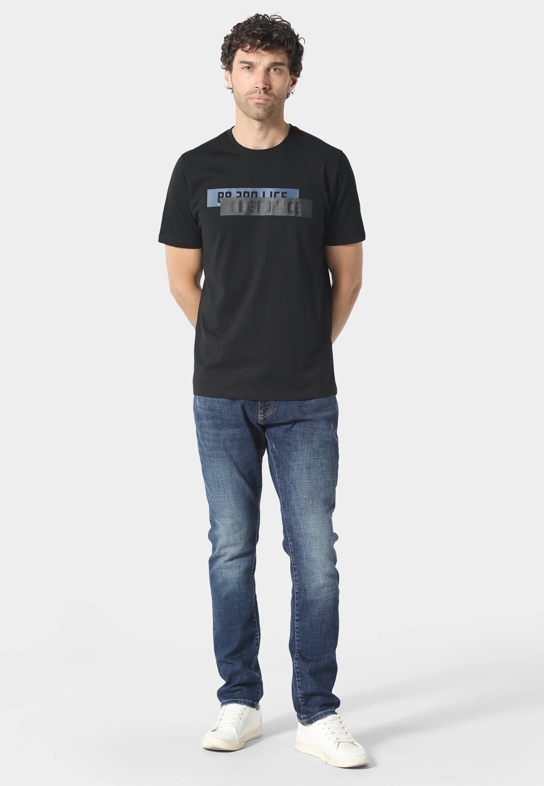 883 Police Adrian BLACK  T-Shirt
