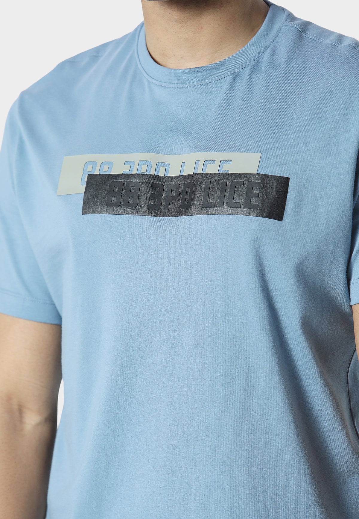 883 Police ADRIAN SOFT CHAMBRAY T-SHIRT