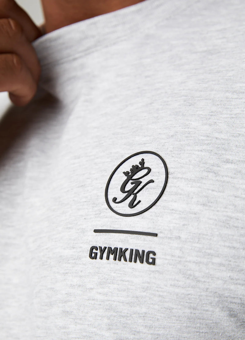 Gym King Aventus T-Shirt - SNOW MARL
