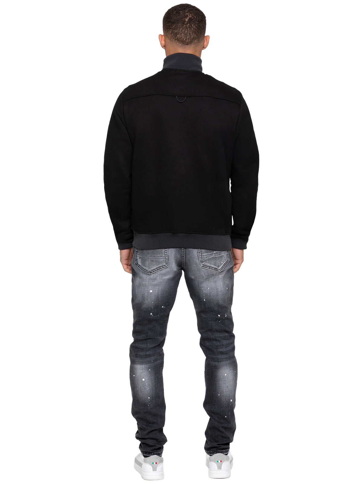 Enzo Jeans Pietro Hybrid Technical Puffer Jacket Black