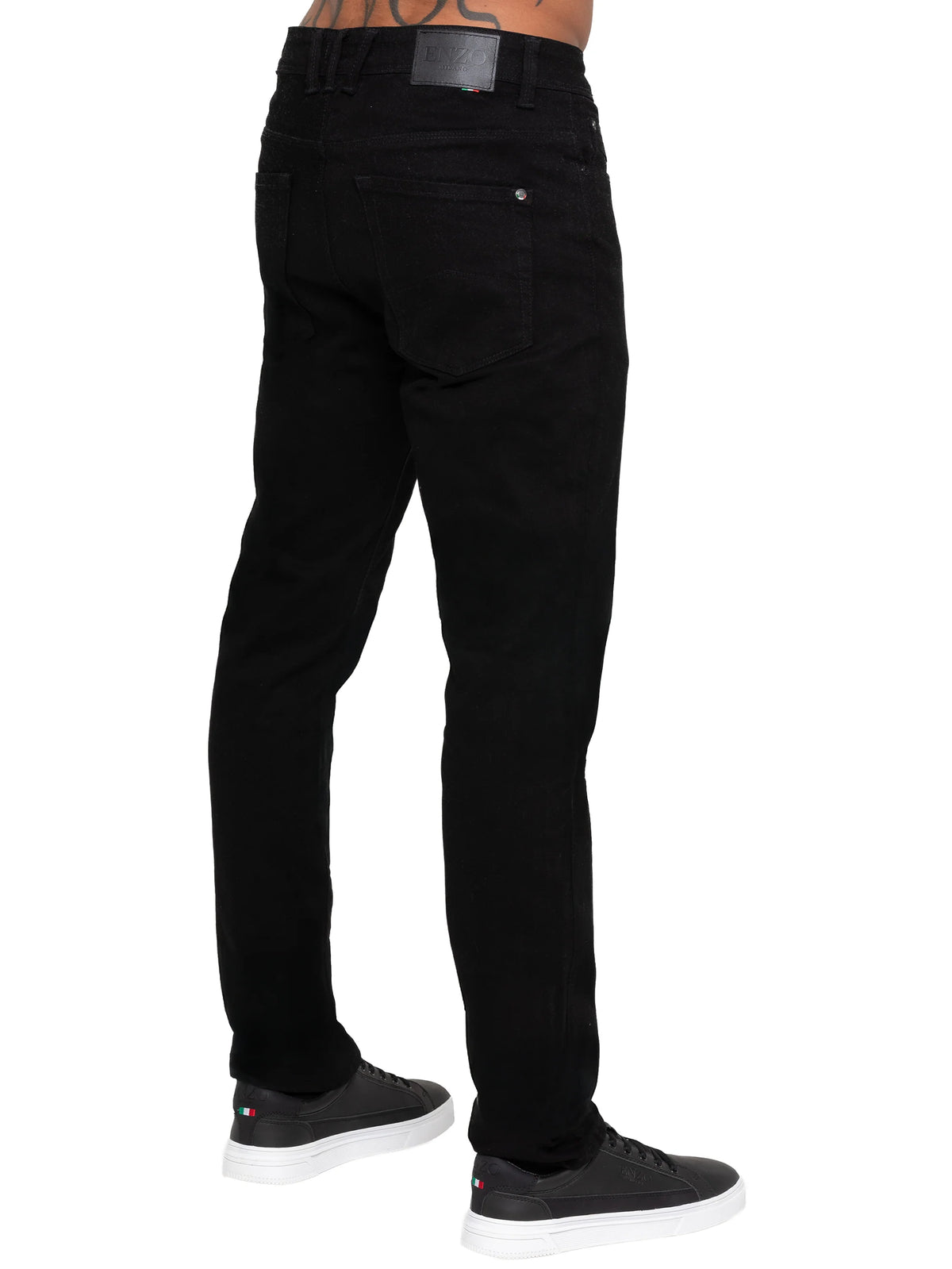 Enzo Jeans Damiano Tapered Actiflex Jeans Black