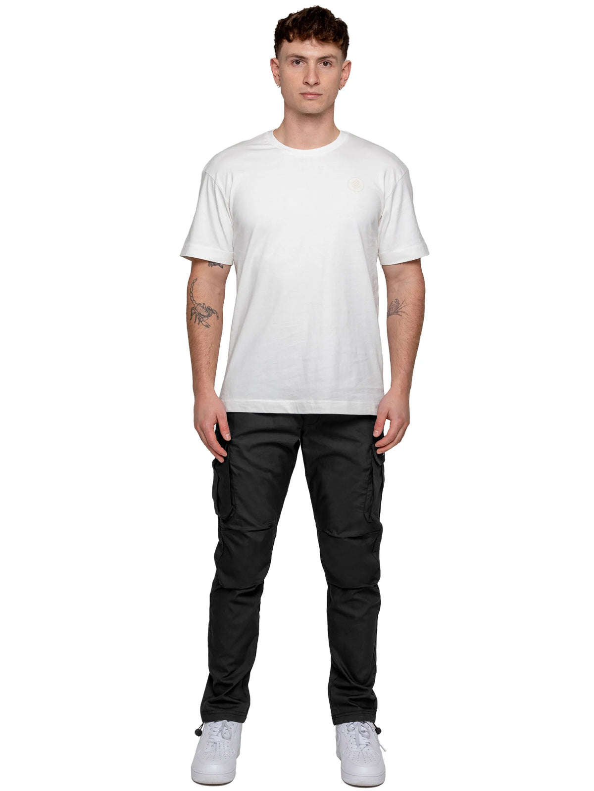 Enzo Jeans Nicolas Tapered Cargo Pants Black
