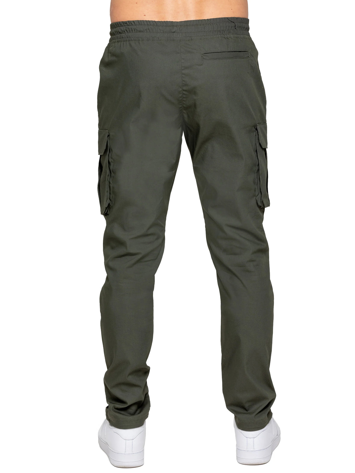 Enzo Jeans Nicolas Tapered Cargo Pants Khaki