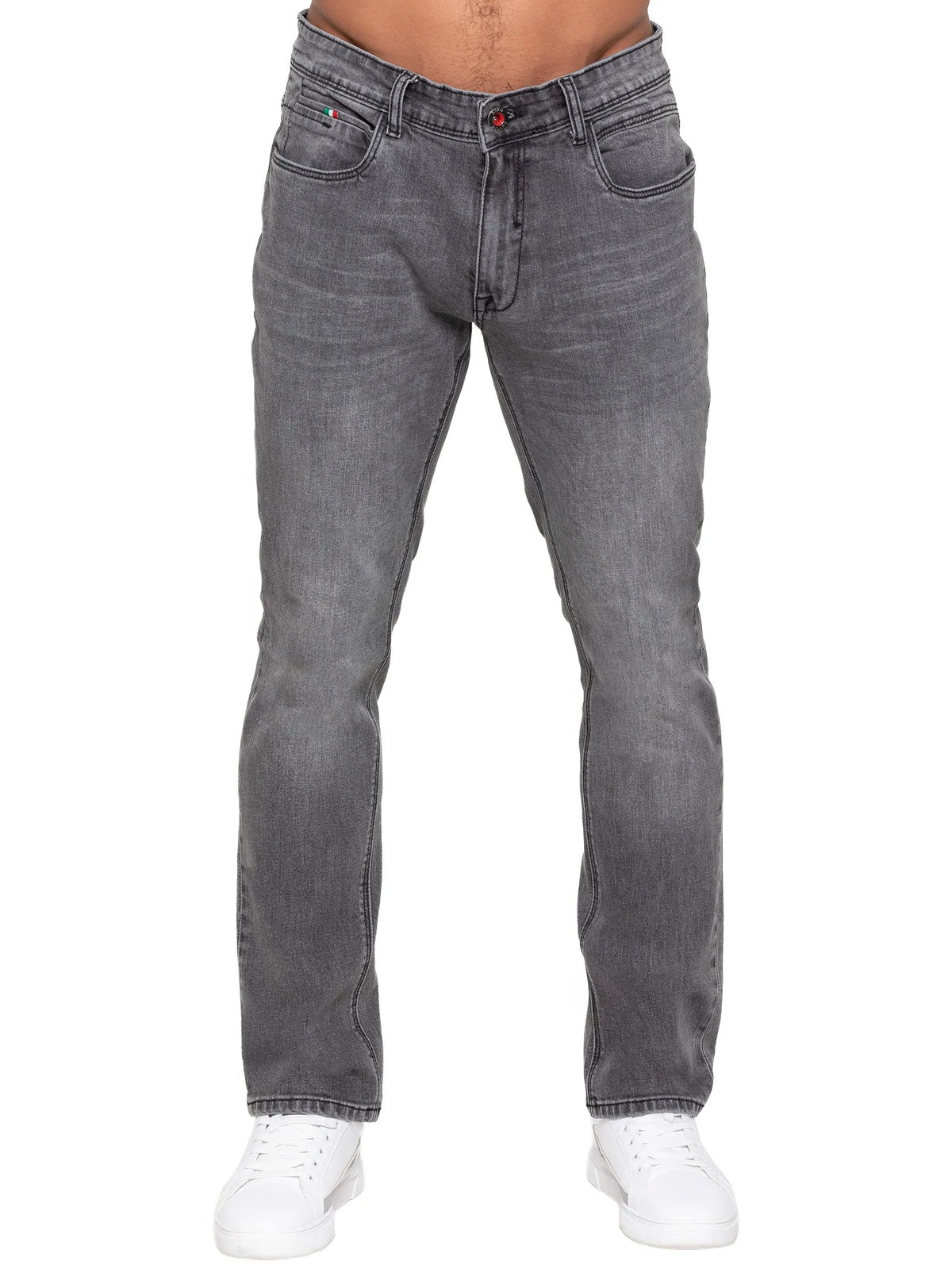 Enzo Jeans Adone Tapered Fit Jeans Grey