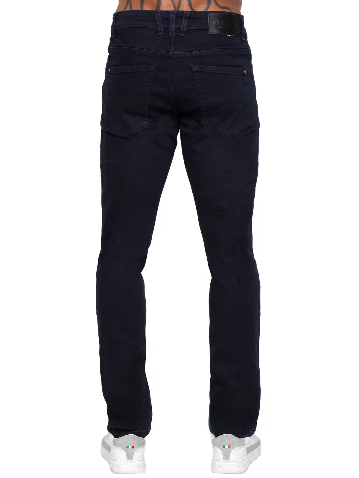 Enzo Jeans Damiano Tapered Actiflex Jeans Navy Blue