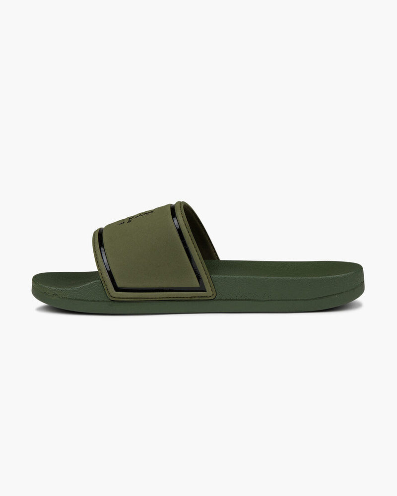 Cruyff Agua Copa Sliders in OLIVE