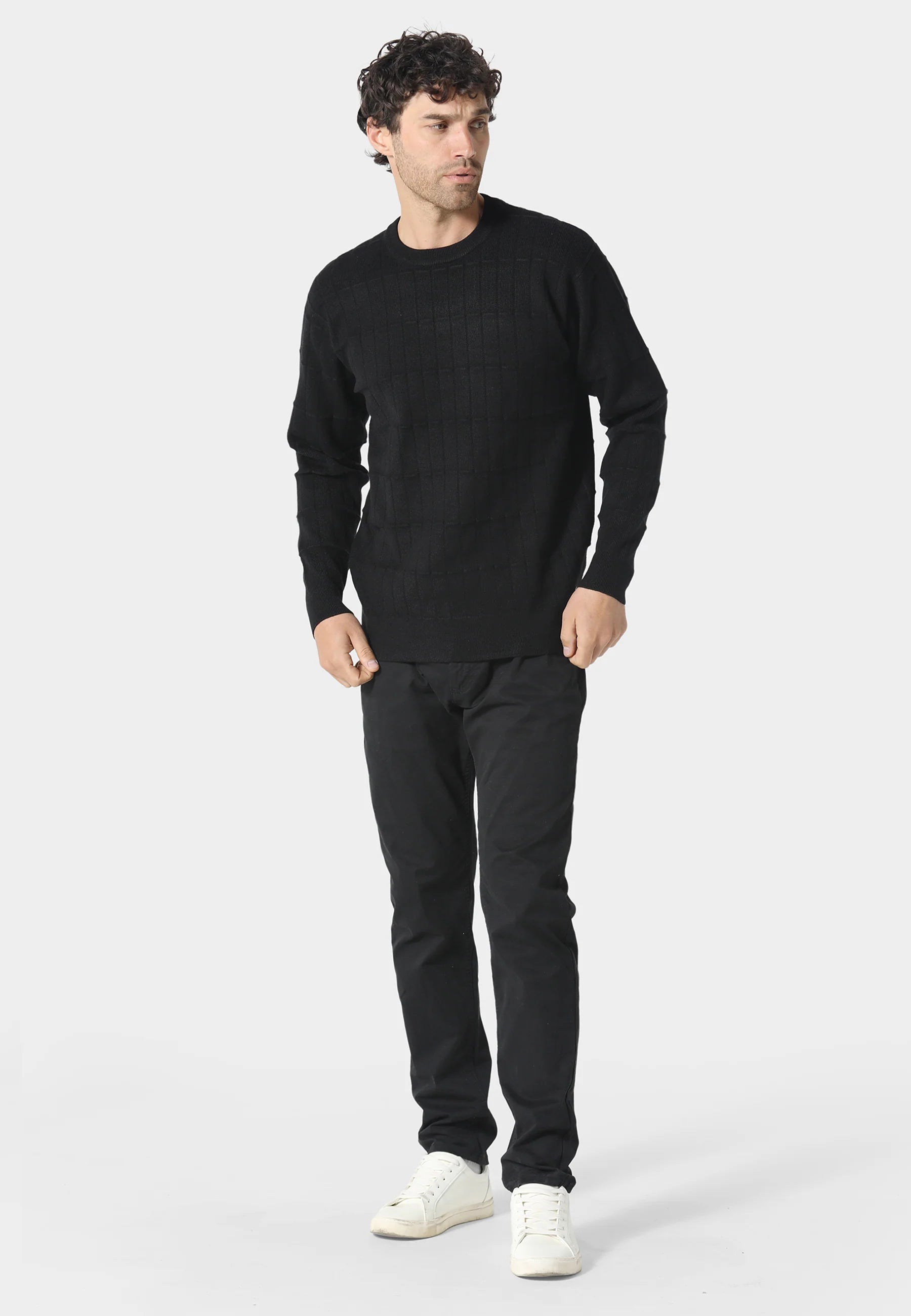 883 Police Bode Ribbed Texture Knitwear - BLACK