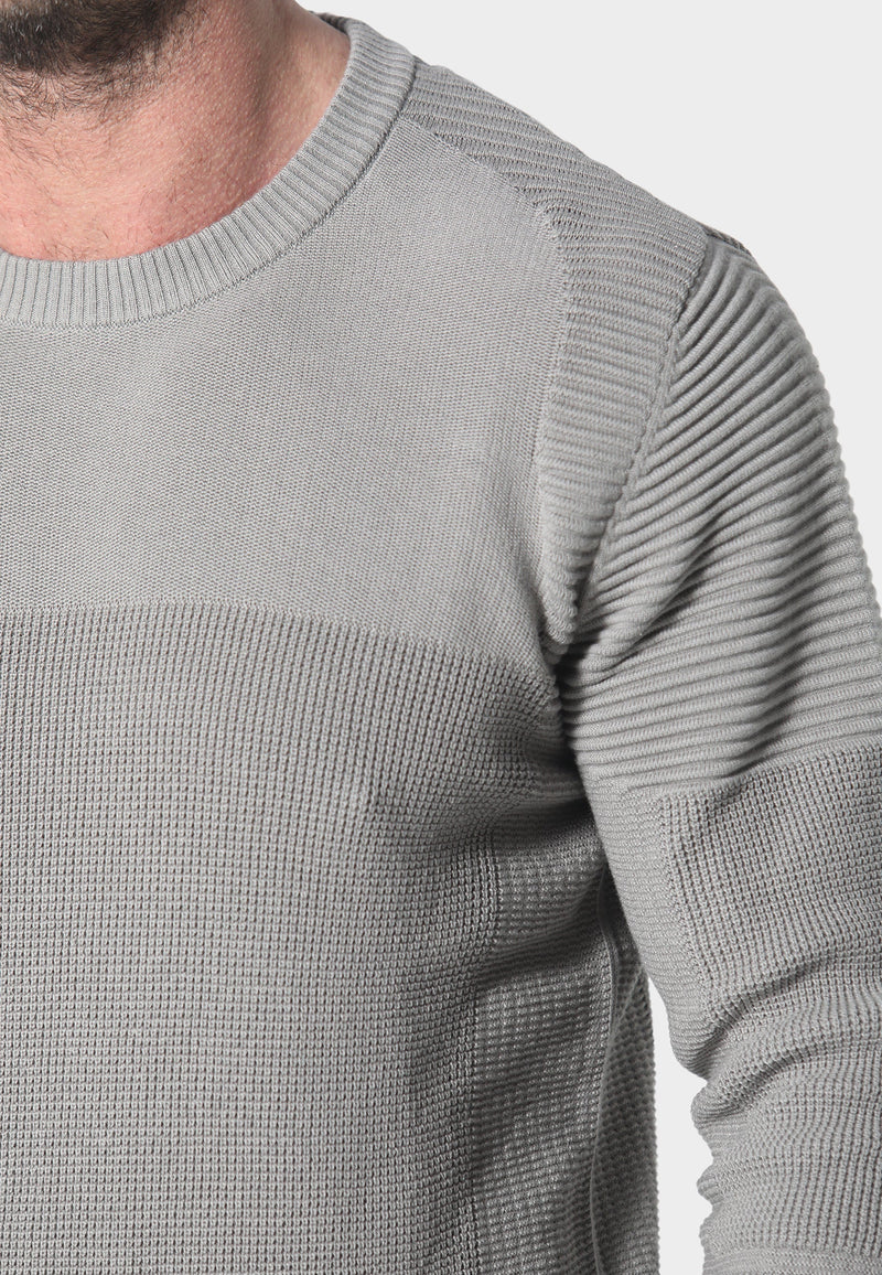 883 Police Caney Desert texture paneling Knitwear - DESERT
