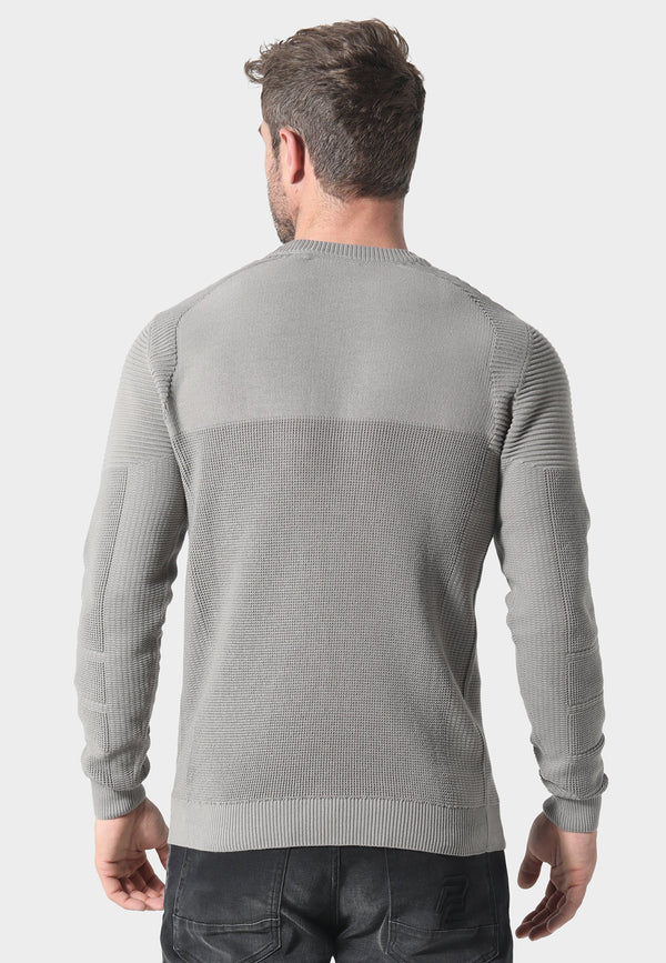 883 Police Caney Desert texture paneling Knitwear - DESERT