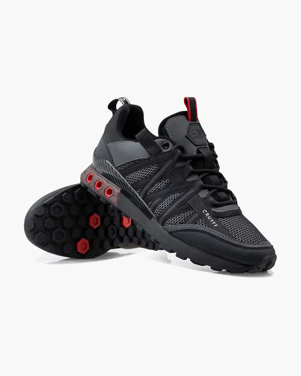 Cruyff Fearia Hex-Tech in Black and Red