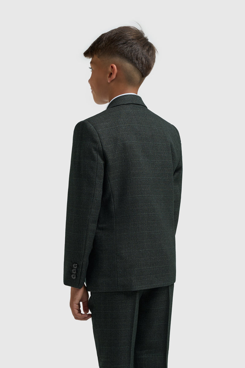 House of Cavani Boys Caridi Olive Three Piece Suit