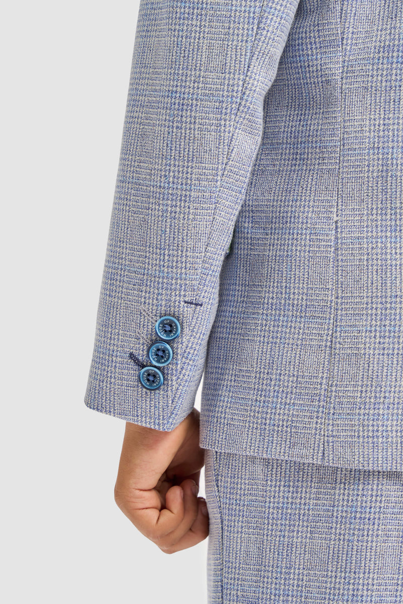 House of Cavani Boys Caridi Sky Three Piece Suit