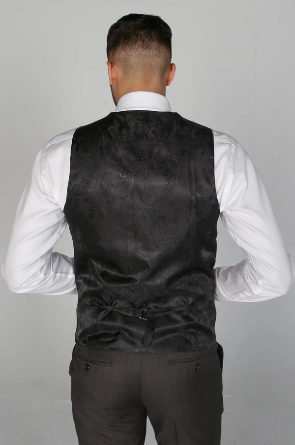 Paul Andrew Charles - Men's Charles Waistcoat in CHARCOAL