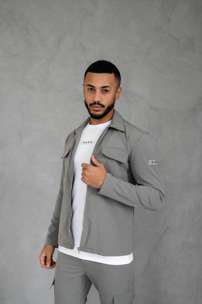 CAPO UTILITY JACKET COLOUR LIGHT GREY
