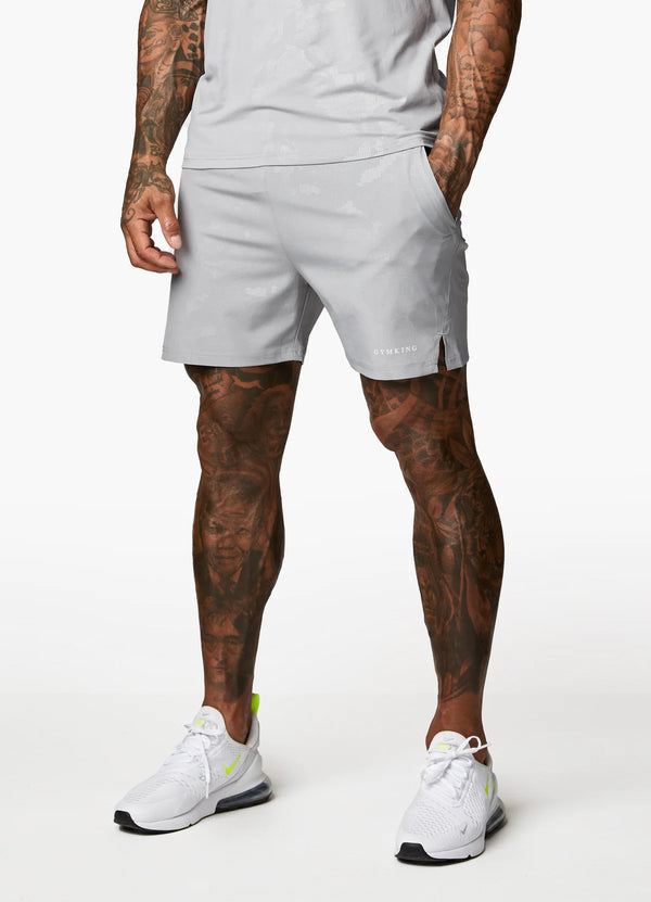 Gym King Debossed Short CLOUDY GREY