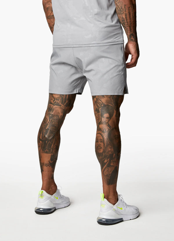 Gym King Debossed Short CLOUDY GREY